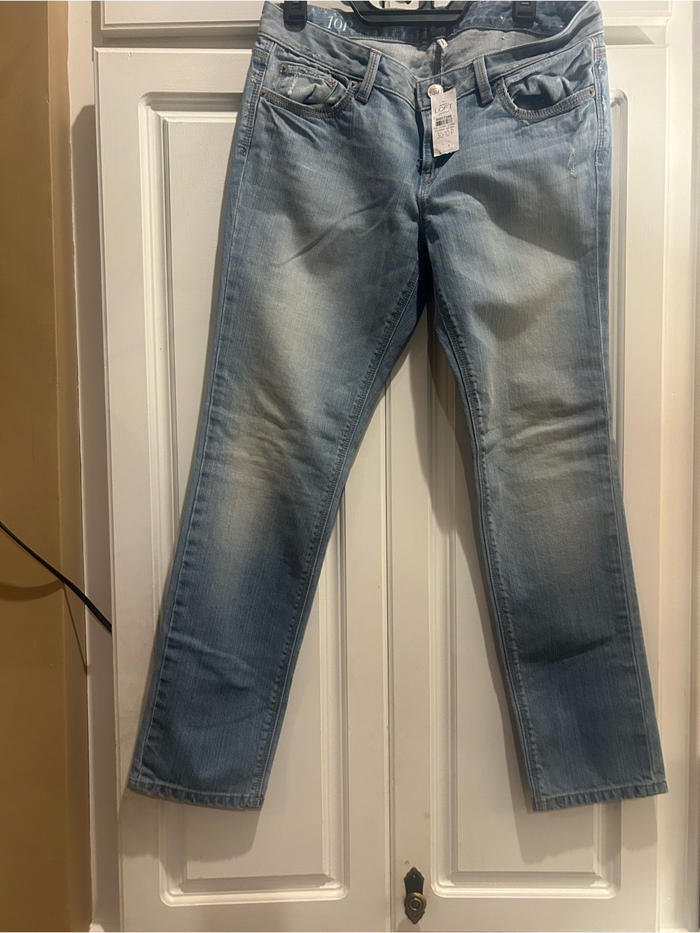 LOFT Light Wash  Straight-Leg Jeans - Blue